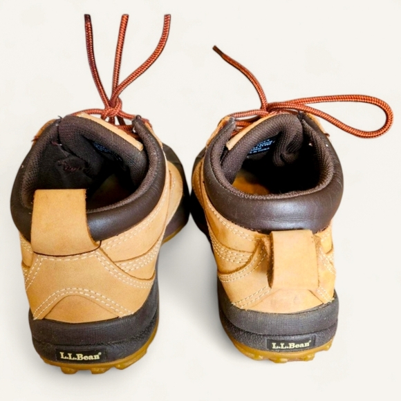LL Bean Duck Boots Ankle Brown Tan Lace‎ Up Rain Snow Women's 7.5 - Picture 4 of 8